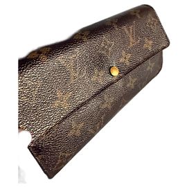 Cartera larga Louis Vuitton Monogram – Interior marrón, en buen estado