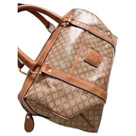 Borsa Céline Boston Macadam in tela rivestita e pelle – Modello da collezione autentico