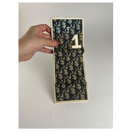 Vintage Dior Oblique Monogram wallet blue white