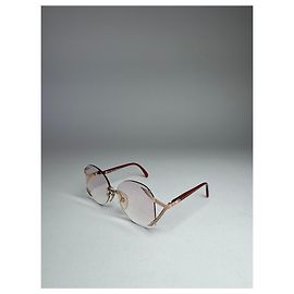 Vintage rahmenlose Dior Sonnenbrille lila