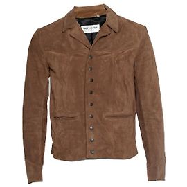Saint Laurent, Wildleder-Westernjacke in Cognac 2019