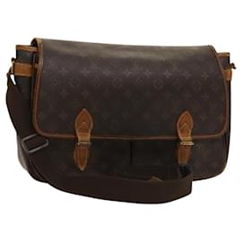 LOUIS VUITTON Monogram Gibeciere GM Bolsa de Hombro M42246 LV Auth bs25507