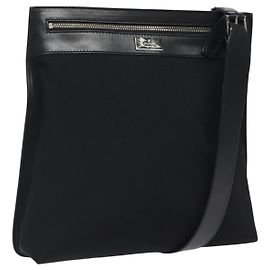 Borsa a Spalla GUCCI Nylon Nero Argento 92560 Auth ep8886