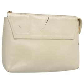 LOEWE Pouch Pelle Bianca Auth bs25555