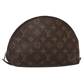 LOUIS VUITTON Neceser Demi Ronde Monograma Cosmético M47520 LV Auth BA2009