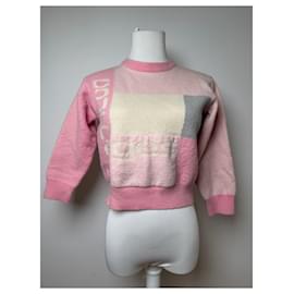 Vintage Courreges Wollpullover XS rosa