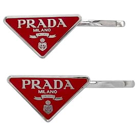 Prada Red and Silver Hair Pin