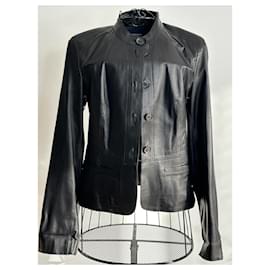 Sublime chaqueta/ Perfecto de cuero negro Burberry talla 36