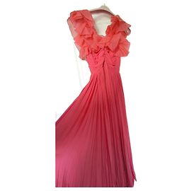 Giambattista Valli Seidenkleid Rosa Lang