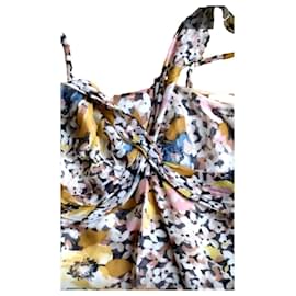 Top de seda multicolor John Galliano