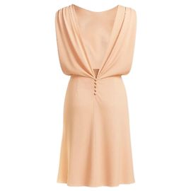 Abito John Galliano Rosée in crepe rosa