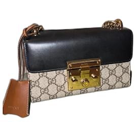Borsa Gucci Padlock Tela Supreme GG Nera