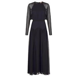 John Galliano Rückenfreies Chiffonkleid
