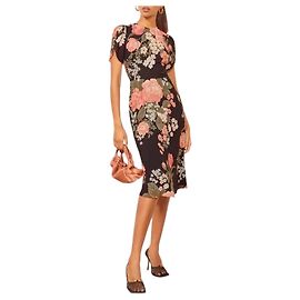 Reformation Andre Kleid mit Vivienne-Muster