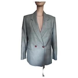 Autre Marque Blazer Prince de Gales Verde de Lana