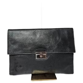 Clutch Attache Saffiano PRADA Nero