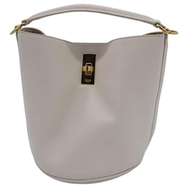 Sac Celine Teen Bucket 16 en cuir blanc - Céline