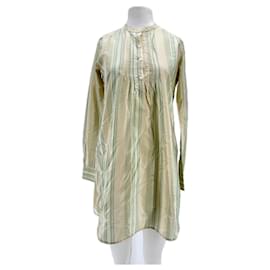 Blusa Aspesi de seda con rayas de satén verde