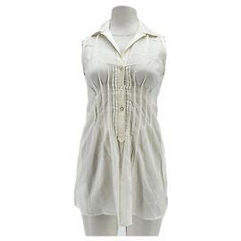 Piazza Sempione Blusa blanca fruncida
