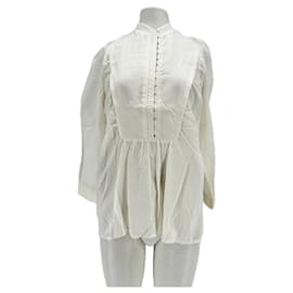Autre Marque Blusa JO NO FUI de algodón blanco