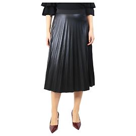 Autre Marque Falda midi plisada negra Amelia - talla M