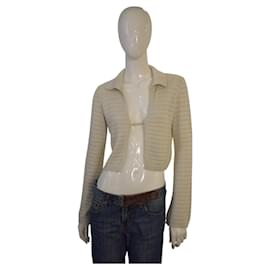 Combos Strickjacke Beige Cropped Größe M - Autre Marque