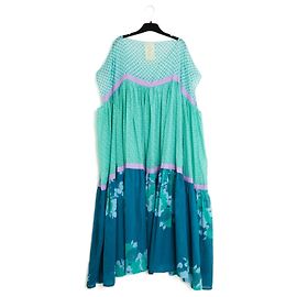 Yvonne S 2020 Vestito Maxi FR36 Taglia S Oversized Wind vestito in voile di cotone UK8 US6