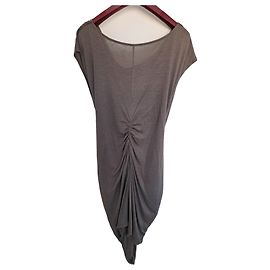 Autre Marque Raw Kleid asymmetrisch in Grau aus Viskose und Seide