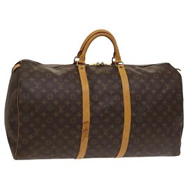 LOUIS VUITTON Monogram Keepall 60 Borsa Boston M41422 LV Auth 122488