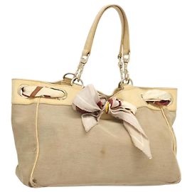 GUCCI GG Canvas Guccissima Tasche aus Leder und Canvas Outlet Beige Gold Auth ar13634