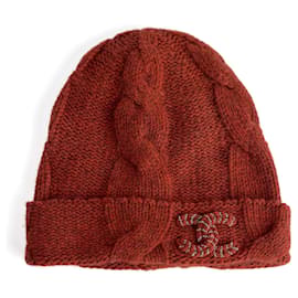 Sombrero Chanel de cachemira brique