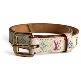 Louis Vuitton Dünner Gürtel Murakami aus Canvas 80/32 mehrfarbig