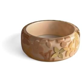 Louis Vuitton Bracciale in resina beige Inclusion MM