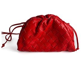 Bottega Veneta Clutch 2 vie in pelle Nappa intrecciata rossa