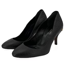 Gucci Pantofole in pelle GG Horsebit 40 Nere