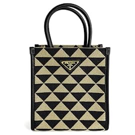 Prada Mini Poliestere 2 Vie Crossbody Bicolore