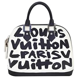 Louis Vuitton Alma MM Steven Sprouse Graffiti Pelle Nera