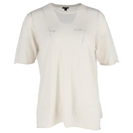 T-shirt a girocollo Joseph in lana avorio