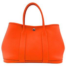 Borsa Garden Party 30 in Negonda Arancione di Hermès