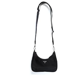 Borsa Mini Re Edizione 2005 Nera Re Nylon di Prada