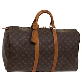 LOUIS VUITTON Monogram Keepall 50 Borsa Boston M41426 LV Auth 122502