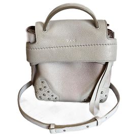 Borsa a mano Tod's Wave in pelle color eggshell