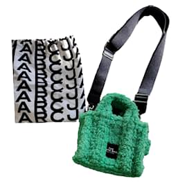 Marc Jacobs Tote Bag Green Faux Fur