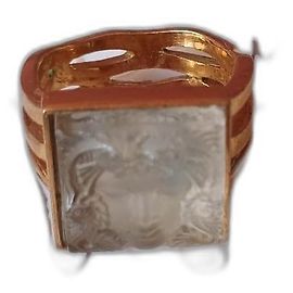 Bague Lalique Arethuse plaquée or blanche