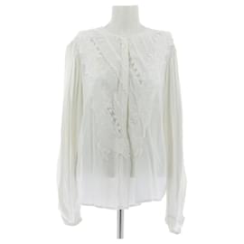 Blusa blanca Isabel Marant con bordado floral
