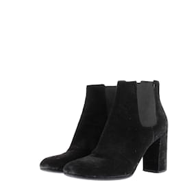 Saint Laurent Botines de tacón de ante