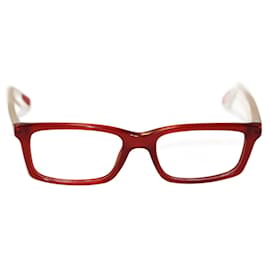 Prada Ram 5007 AA Sonnenbrille Weiß Rot