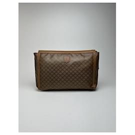 Céline Clutch in pelle vintage Celine Triomphe marrone