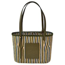 Loewe Khaki Leder Tote Bag