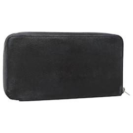 Hermès HERMES Cartera Larga de Cuero Azul Marino Auth bs25774